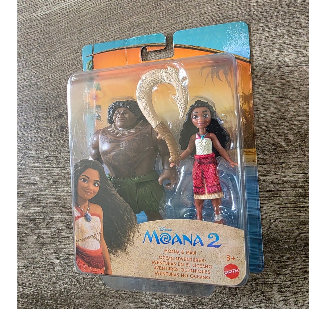 Disney Moana 2 Moana and Maui Ocean Adventures Figure Set Mattel JDD44 New